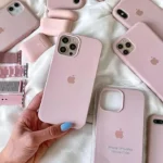 Official Apple Silicone Case - Бледо Розов