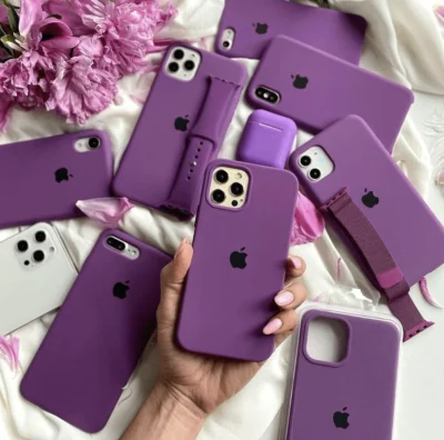 Official Apple Silicone Case - Лилав