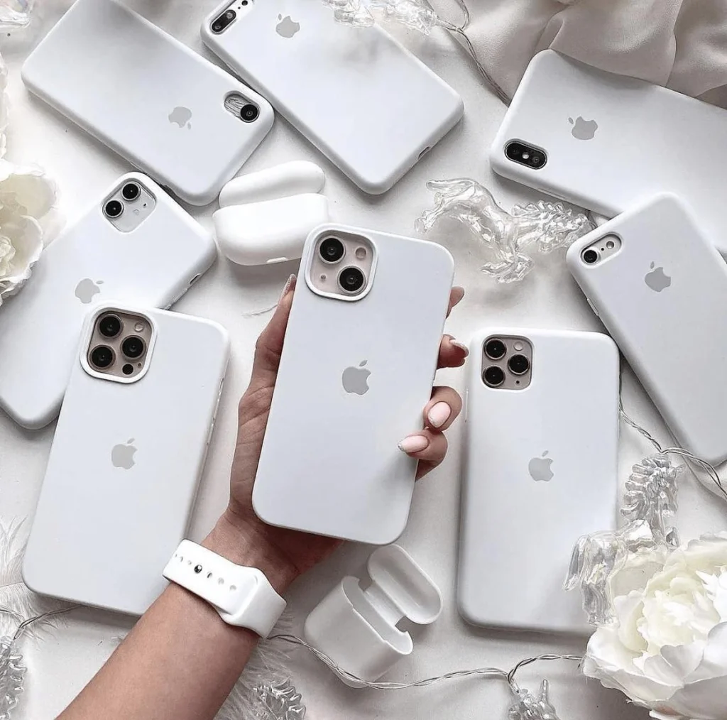 Official Apple Silicone Case - Бял
